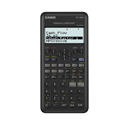 Calculatrice financière 10 chiffres Noir - CASIO - CAFC100V