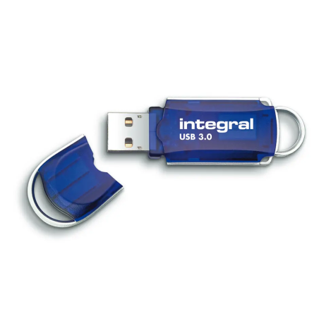 Clé USB Courier 64Go USB 3.0 Bleu - INTEGRAL - CLECOURRIER64Go