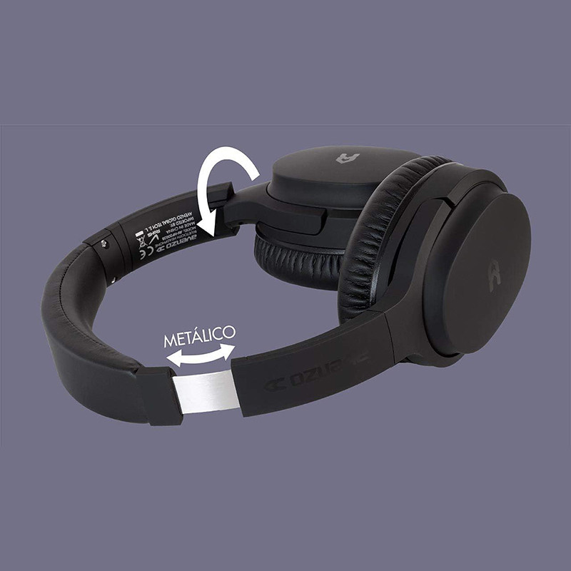Casque Bluetooth ANC 8h Noir - AVENZO - AVHP2003B