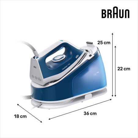 CENTRALE VAPEUR IS1512BL CARESTYLE 1 PRO BLEU BLANC 2200W BRAUN