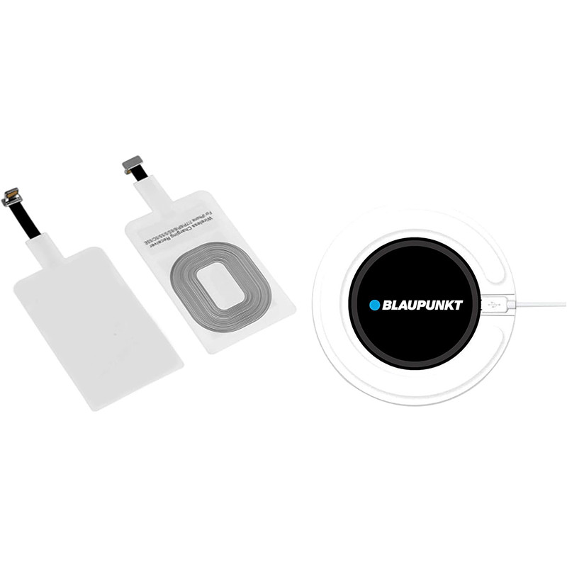 Station de charge sans fil avec 2 adaptateurs Blanc - BLAUPUNKT - BLP0204
