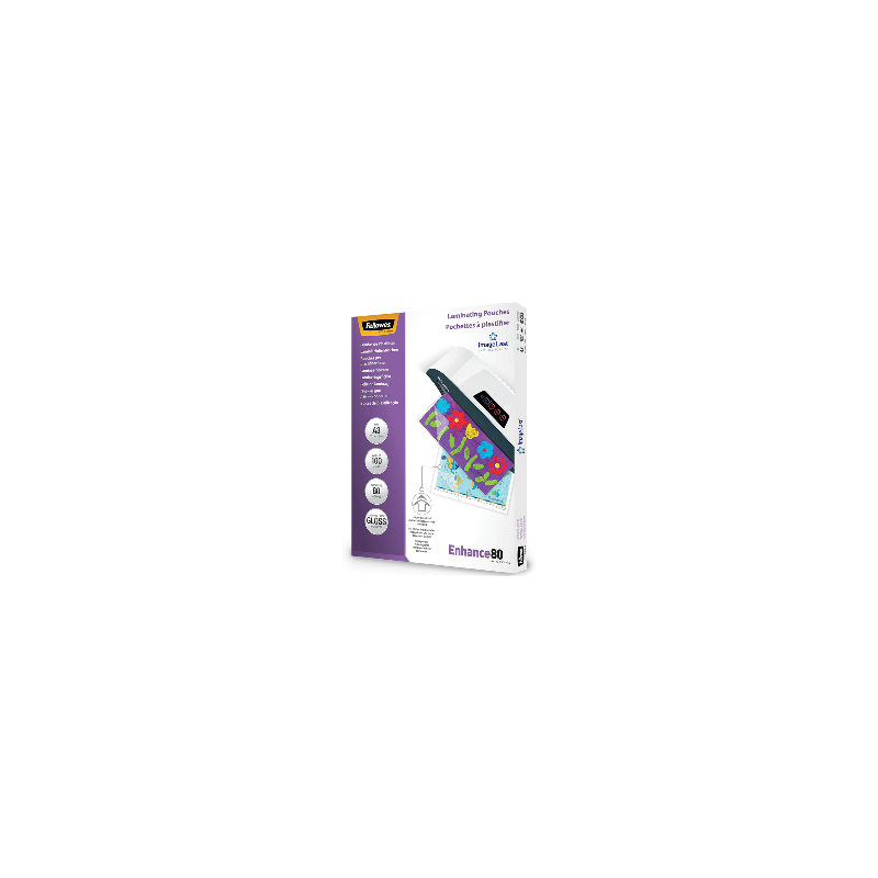 Pochettes plastification ImageLast A3 80 microns Transparent - FELLOWES - 5306207