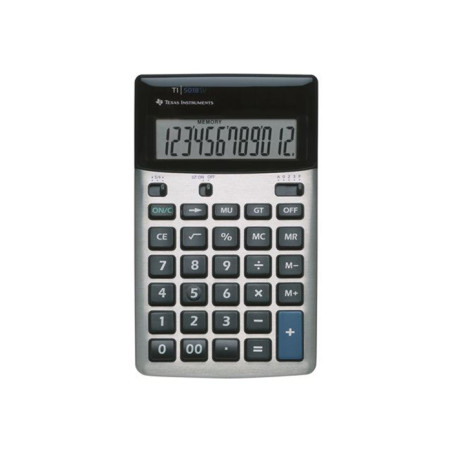 Calculatrice de bureau SuperView 12 chiffres Noir/Argent - TEXAS INSTRUMENTS - TI_5018