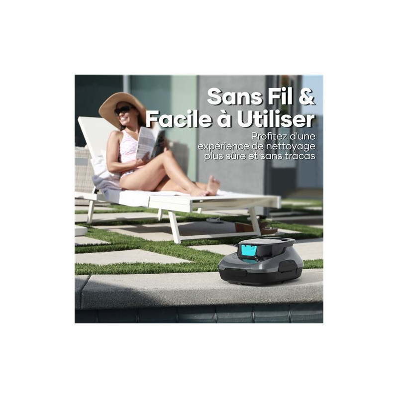 Robot nettoyeur piscine sans fil 12,6 W -AIPER - SCUBA SE