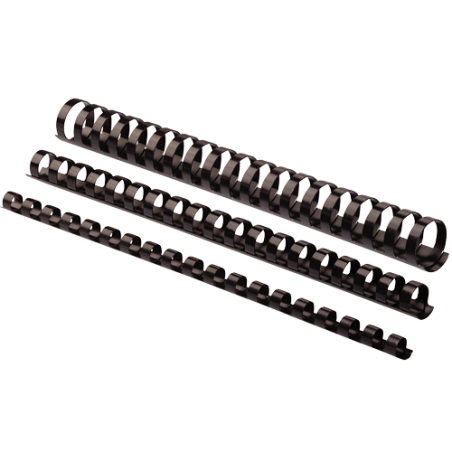 Pack de 50 anneaux de reliure en plastique 51mm Noir - FELLOWES - 5350502