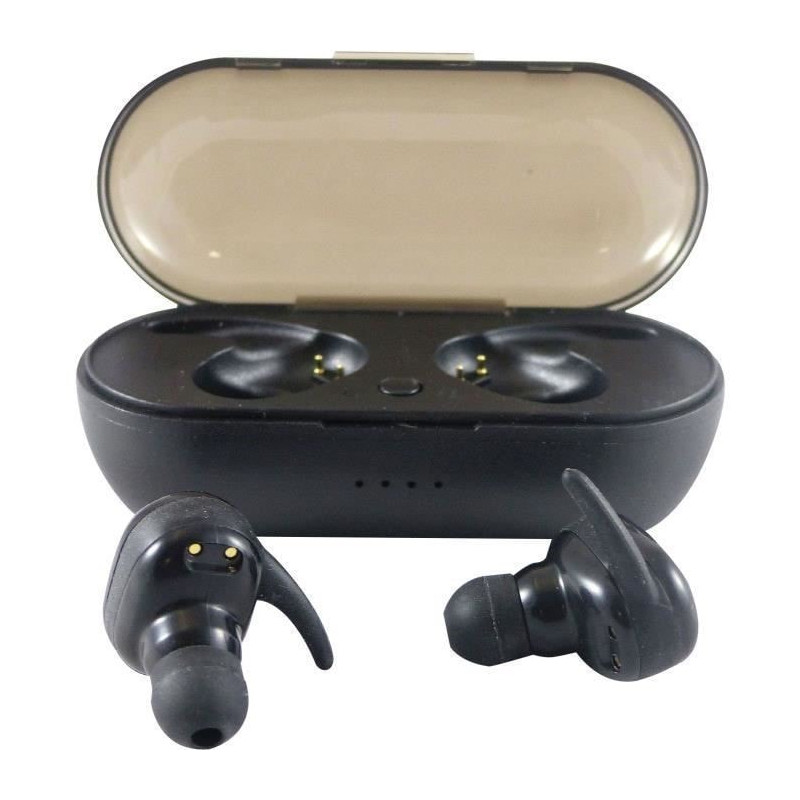 Écouteurs intra-auriculaires stereo Bluetooth 5.0 Noir - INOVALLEY - INC04BTHB