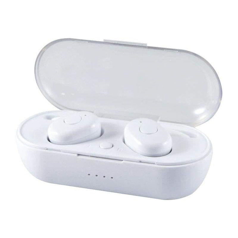 Écouteurs intra-auriculaires stereo Bluetooth 5.0 Blanc - INOVALLEY - INC04BTHW