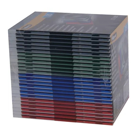 Paquet de 25 boîtiers pour CD Slimline Transparent - FELLOWES - 98316