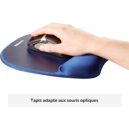 Tapis de souris ergonomique Memory Foam Saphir - FELLOWES - 9172801