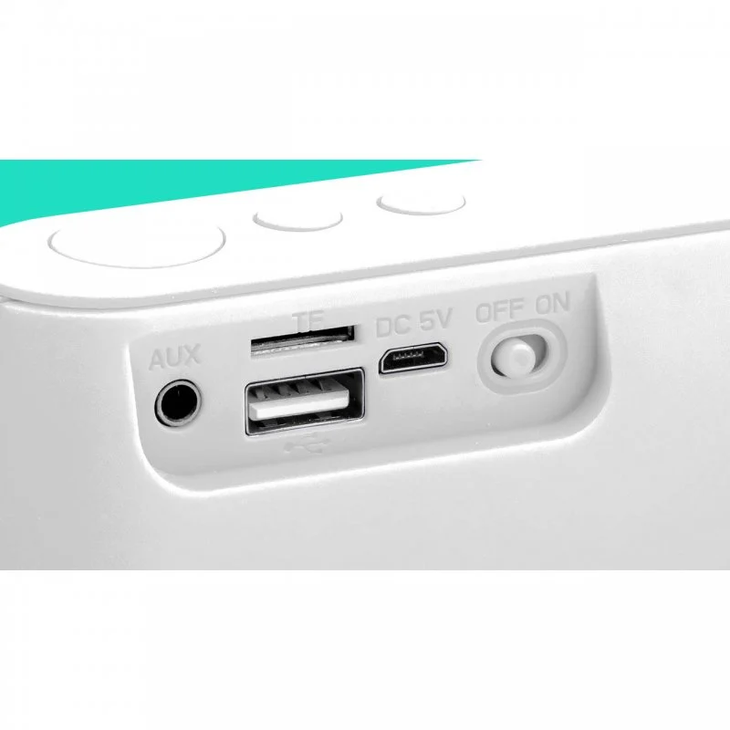 Enceinte Bluetooth 3W FM/USB/MP3 Blanc - AVENZO - AVSP3101W