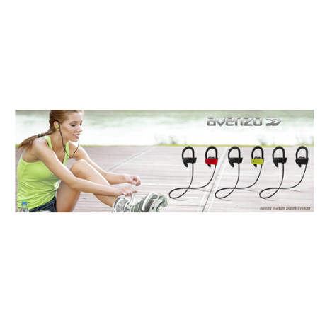 Ecouteurs sans fil sport bluetooth Noir - AVENZO - AV630NG