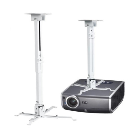 Support plafond pour vidéoprojecteur réglable 28-55 cm Blanc - DSBSP75