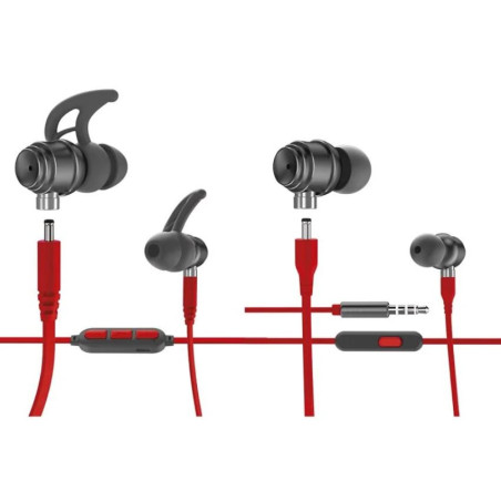 Écouteurs Bluetooth 2en1 convertible Jack 3.5mm Rouge - AVENZO - AV639RJ