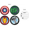 Cartes d'invitation anniversaire Avengers avec enveloppes - MARVEL - 5358