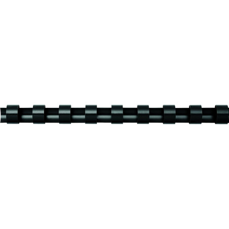 Anneaux de reliure plastique 21 anneaux A4 38 mm Noir - FELLOWES - 5349702