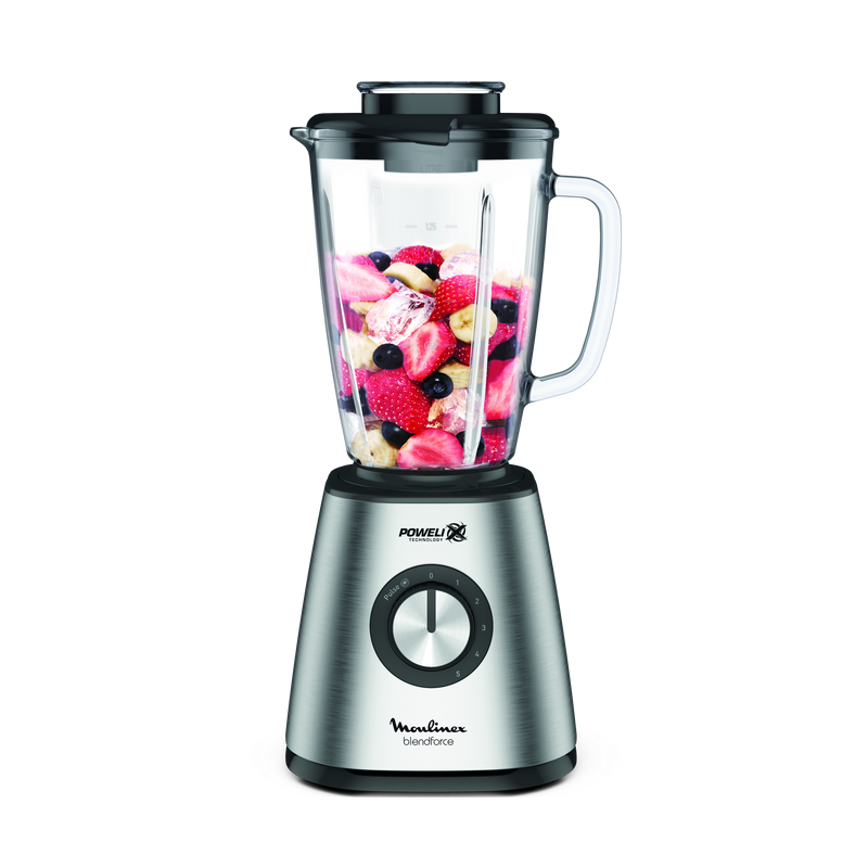 Blender Blendforce base métal 1,75L Inox - MOULINEX - LM439D10