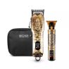 Kit de tondeuse sans fil en métal avec trousse de voyage - BECKER SHAVES & TRIMS - TWINBARBER