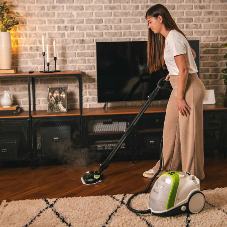 Nettoyeur à vapeur traîneau Vaporetto Smart 110 Eco 1500W Blanc/Vert - POLTI - PTEU0317