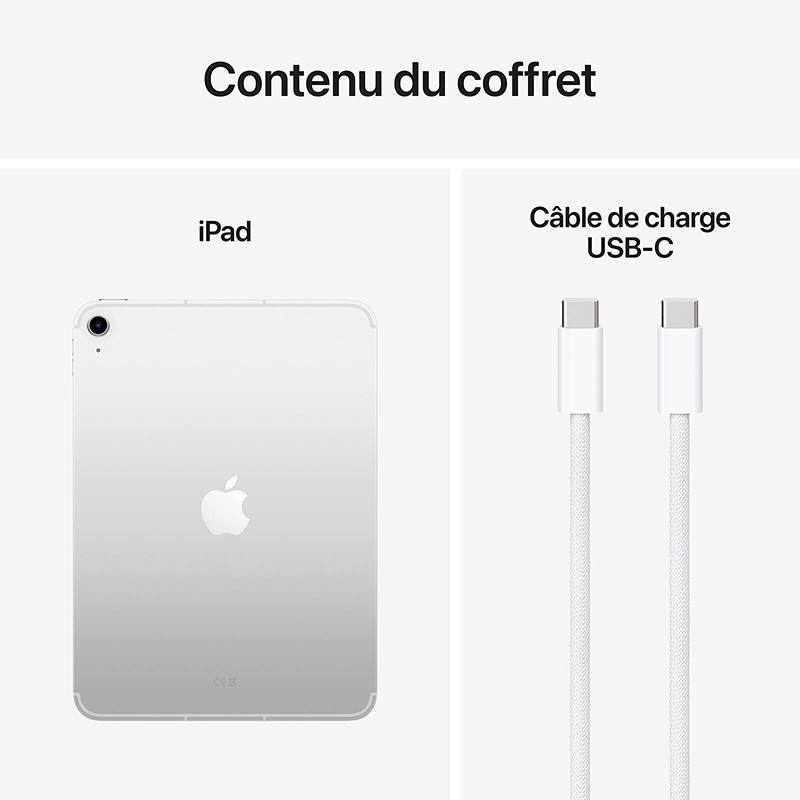 iPad 11 128Go Argent - APPLE - MD3Y4QA/A