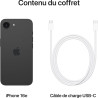 iPhone 16e 128Go Noir - APPLE - MD1Q4F/A
