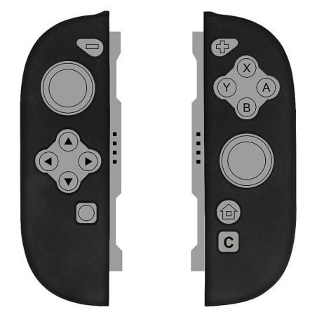 Protection en silicone pour Joy-Con Nintendo Switch 2 Noir - KONIX - 61889000078