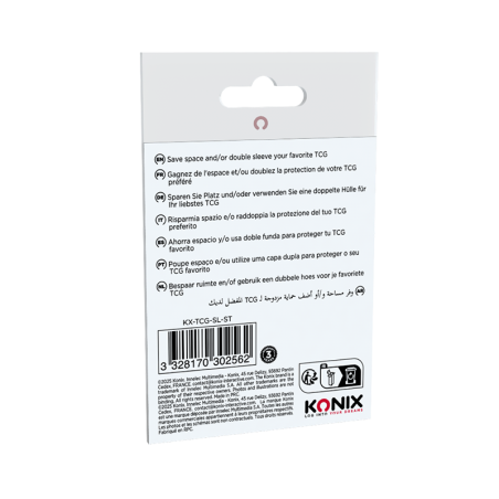 Protège-cartes Perfect 100 pcs Transparent - KONIX - 61889000064