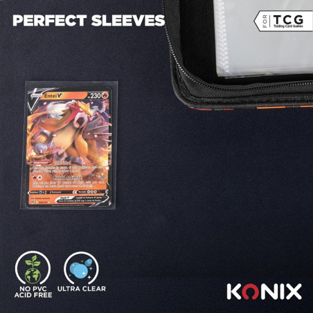 Protège-cartes Perfect 100 pcs Transparent - KONIX - 61889000064