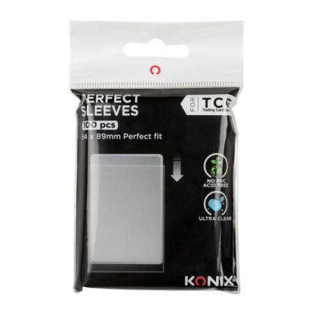 Protège-cartes Perfect 100 pcs Transparent - KONIX - 61889000064