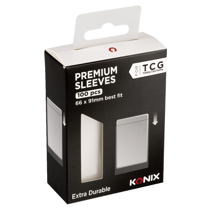 Protège-cartes Premium 100 pcs Transparent - KONIX - 61889000067