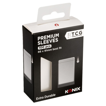 Protège-cartes Premium 100 pcs Transparent - KONIX - 61889000067