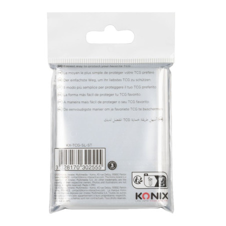 Protège-cartes standard 100 pcs Transparent - KONIX - 61889000063