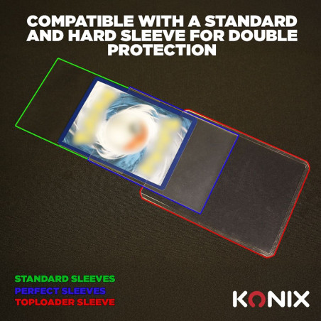 Protège-cartes standard 100 pcs Transparent - KONIX - 61889000063