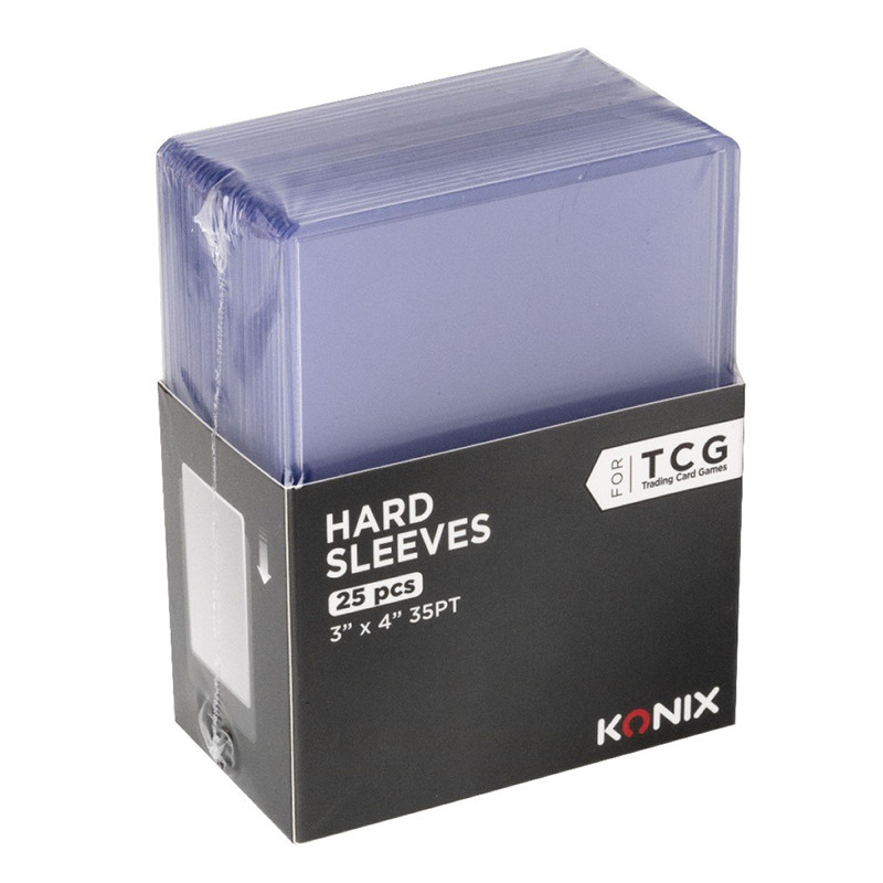 Protège-cartes rigides Toploader 25 pcs Transparent - KONIX - 61889000066