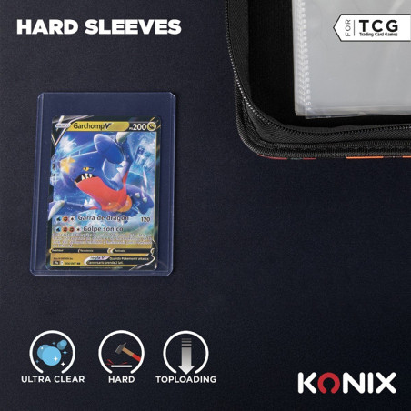 Protège-cartes rigides Toploader 25 pcs Transparent - KONIX - 61889000066