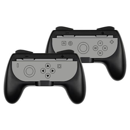 Paire de supports manette Joy-Con Nintendo Switch 2 Noir - KONIX - 61889000081