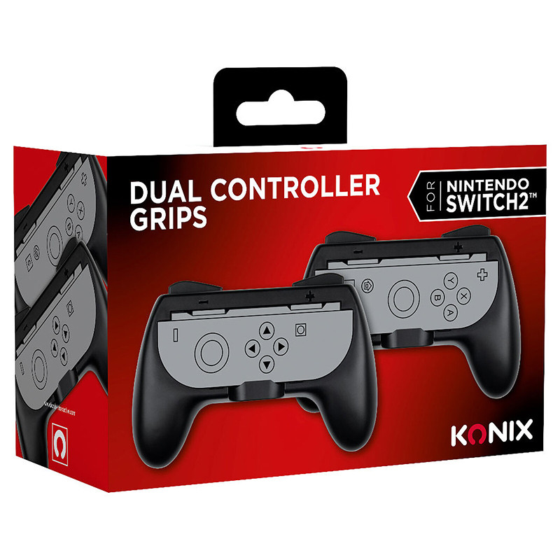 Paire de supports manette Joy-Con Nintendo Switch 2 Noir - KONIX - 61889000081