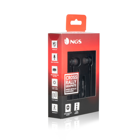 Écouteurs intra-auriculaires Cross Rally Graphite - NGS - 69561120621