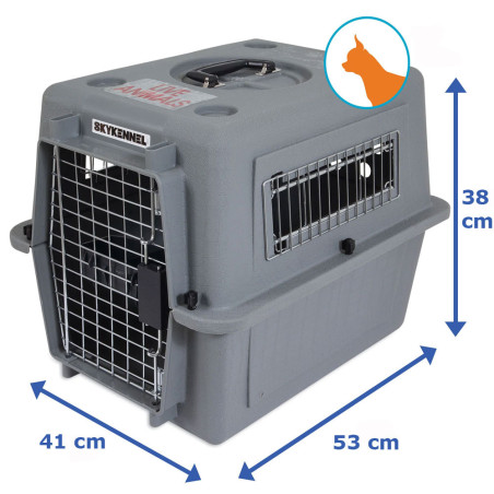 Cage de transport IATA Aerien Sky Kennel T1 (15LBS) - PETMATE