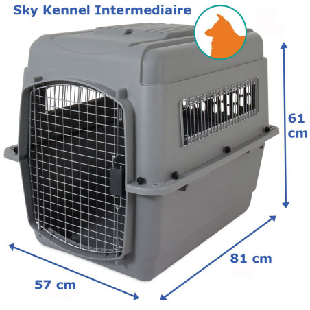 Cage de transport IATA Sky Kennel Transport Aerien T3 (13-23kg) - PETMATE