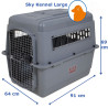 Cage de transport IATA Sky Kennel Transport Aerien T4 (50-70LBS) - PETMATE