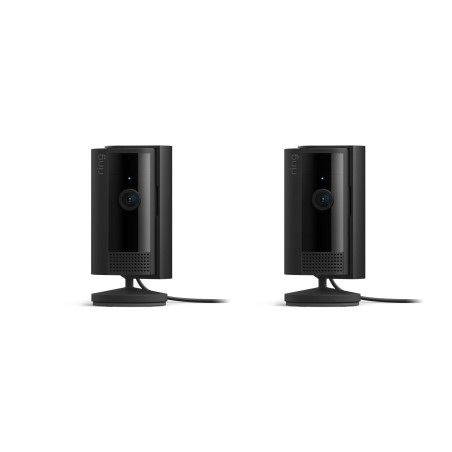 Lot de 2 caméras de surveillance intérieure  filaire 2nd génération noire - RING - RING8395735