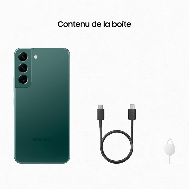 Smartphone Galaxy S22 vert 256Go reconditionné grade A - SAMSUNG - RPS22256RECVERT2