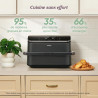 Friteuse sans huile à air chaud chaud Twinfry Dual Zone 10L  - COSORI