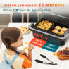 Friteuse sans huile à air chaud chaud Twinfry Dual Zone 10L  - COSORI