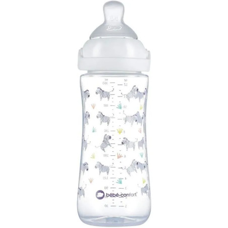 Biberon Emotion Col Large T2 360mL Blanc - BEBE CONFORT - DOR-3102201140