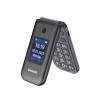 Téléphone portable à clapet Senior X3 4G noir - BINOM -