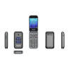 Téléphone portable à clapet Senior X3 4G noir - BINOM -