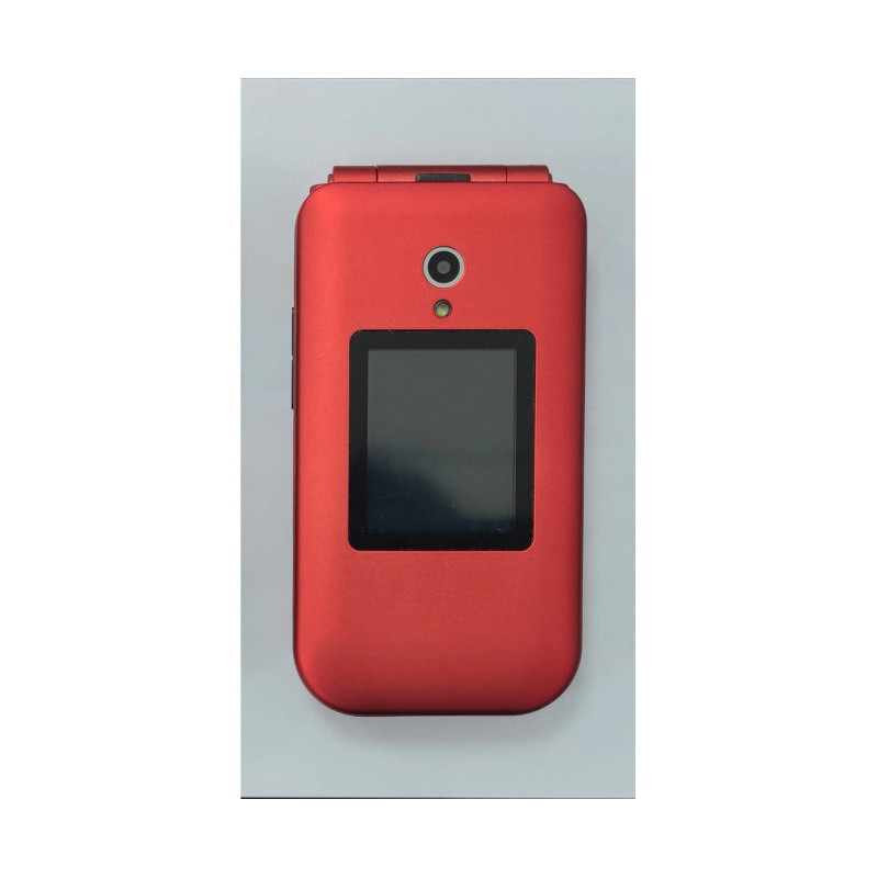 Téléphone portable à clapet Senior X3 4G rouge - BINOM