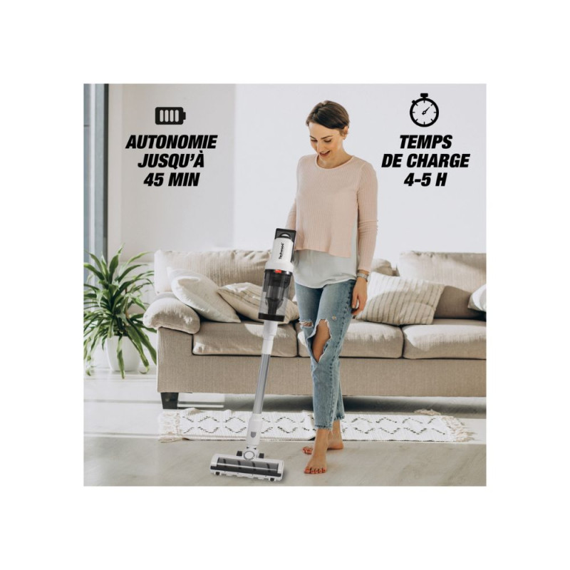 Aspirateur balai sans fil avec station de rechargement - TECHWOOD - ASPITAB7350TECH
