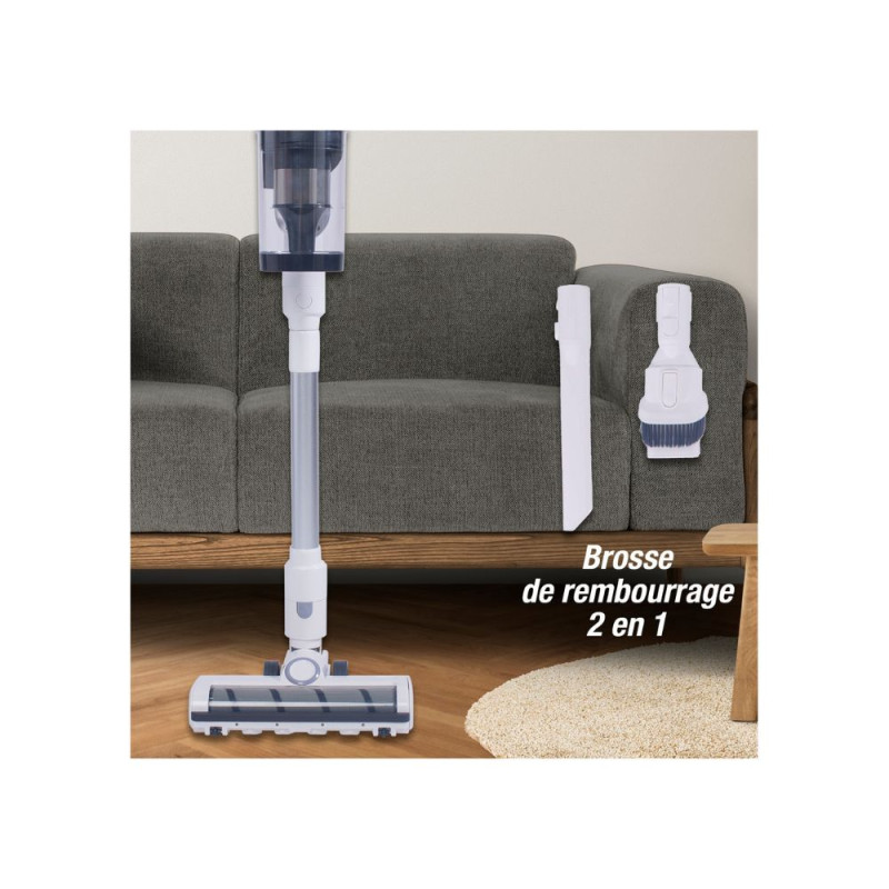 Aspirateur balai sans fil avec station de rechargement - TECHWOOD - ASPITAB7350TECH